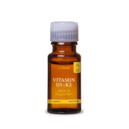 Witamina D3 + K2, 1000 IU D3 / 25μg K2-MK7